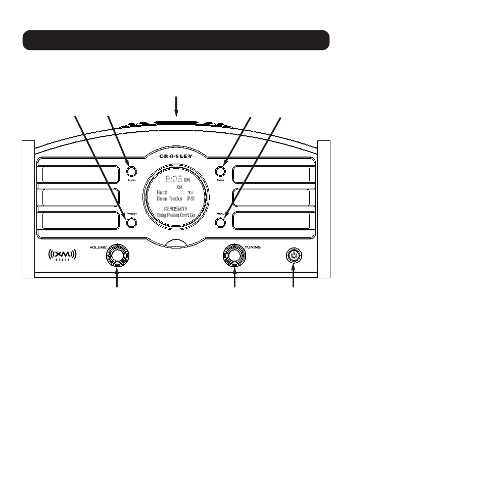 Getting started control locators | Crosley CR-224 User Manual | Page 6 / 20