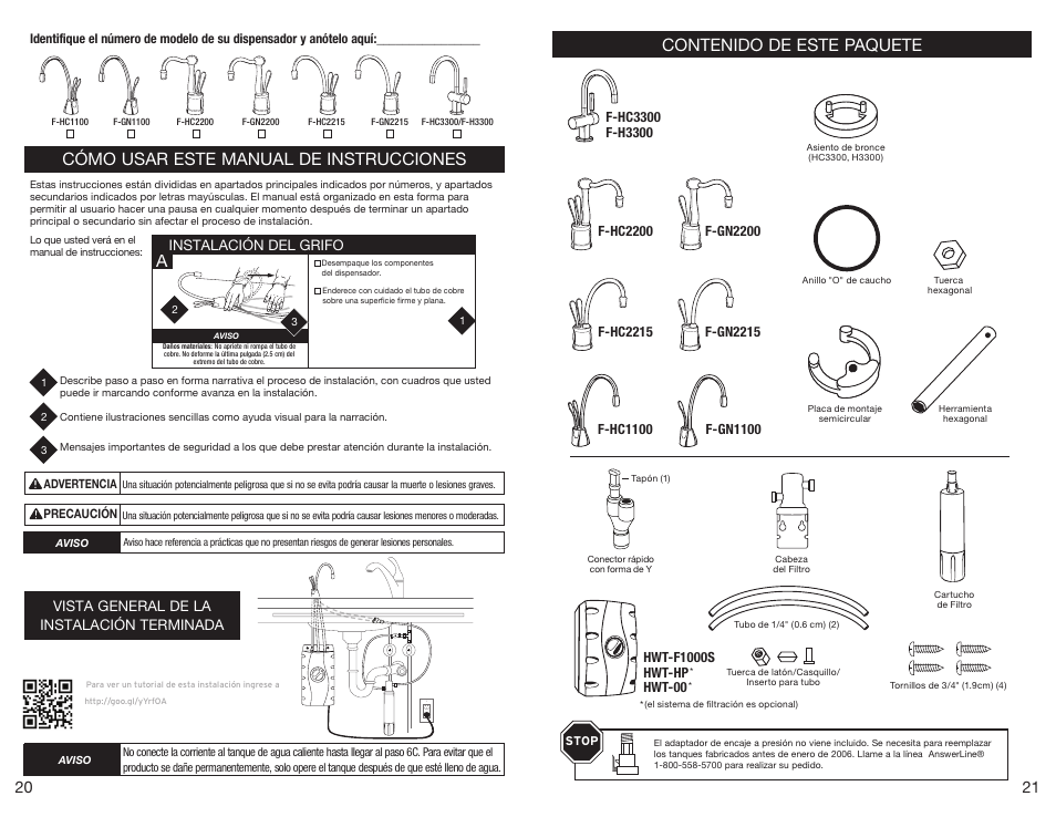 InSinkErator HWT-F1000S Tank and Filter System User Manual | Page 11 / 26