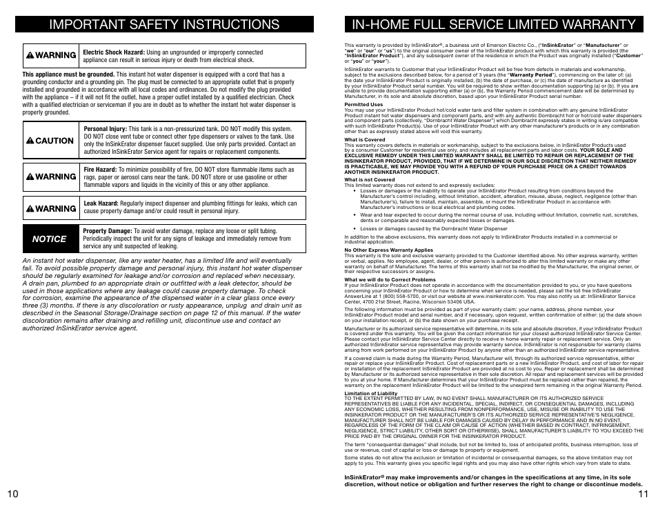 Notice | InSinkErator Invite H-Contour-SS User Manual | Page 6 / 20