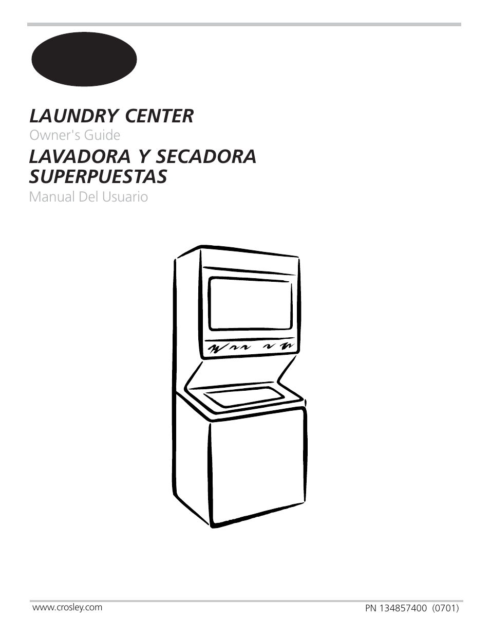 Crosley Laundry Center User Manual | 14 pages