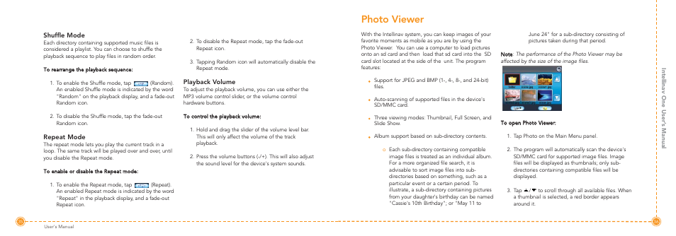 Photo viewer | Intellinav 1 User Manual | Page 19 / 26