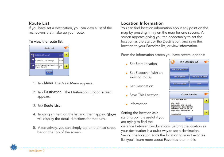 Intellinav 2 User Manual | Page 11 / 52