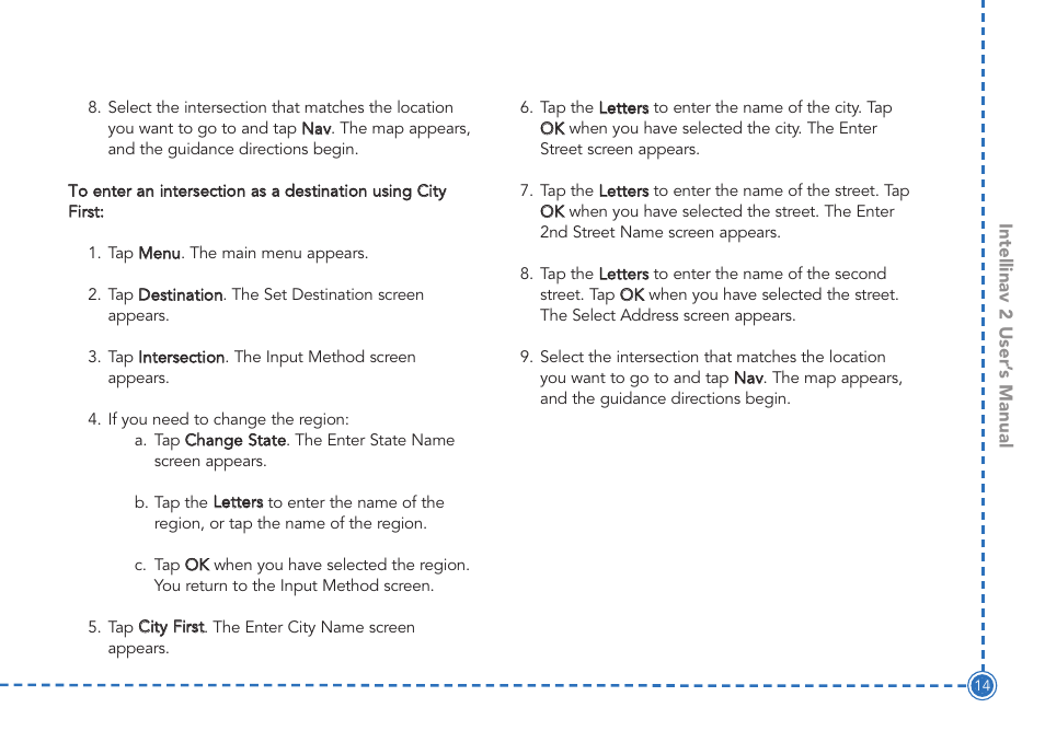 Intellinav 2 User Manual | Page 16 / 52