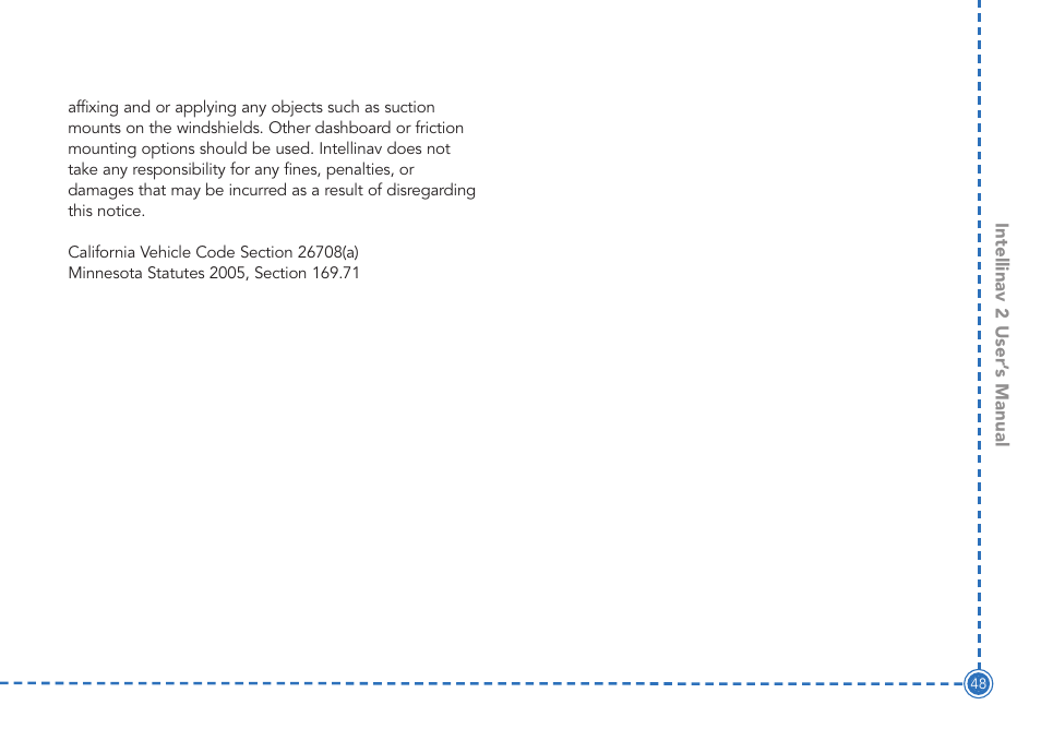 Intellinav 2 User Manual | Page 50 / 52