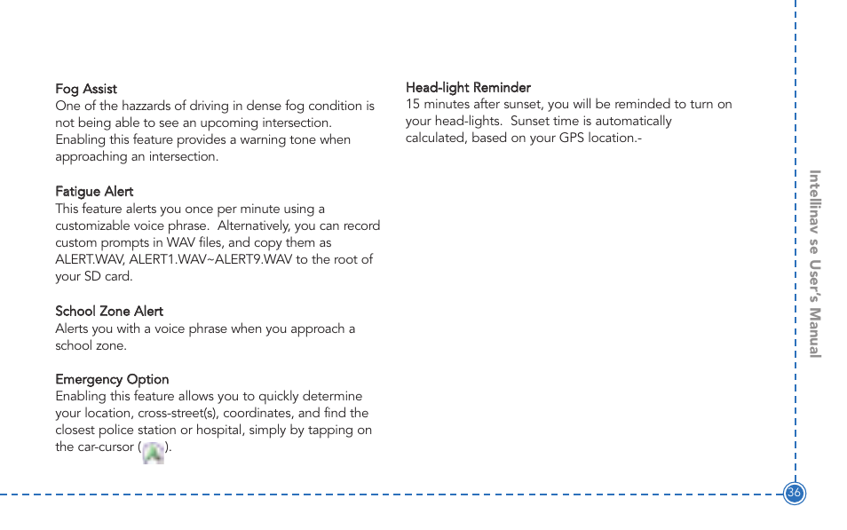 Intellinav SE User Manual | Page 38 / 60