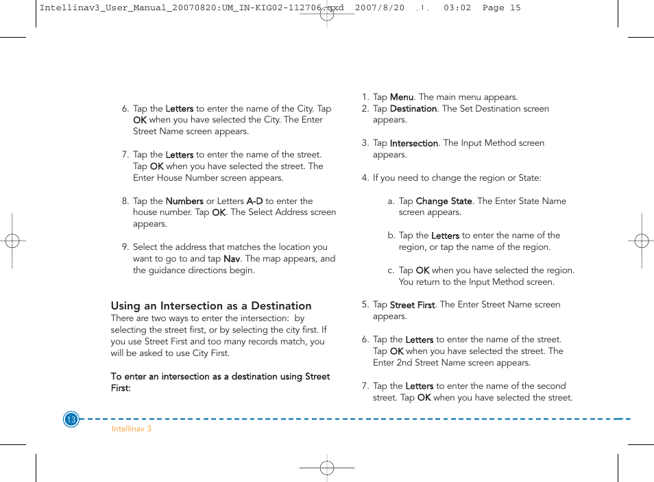 Intellinav 3 User Manual | Page 14 / 60