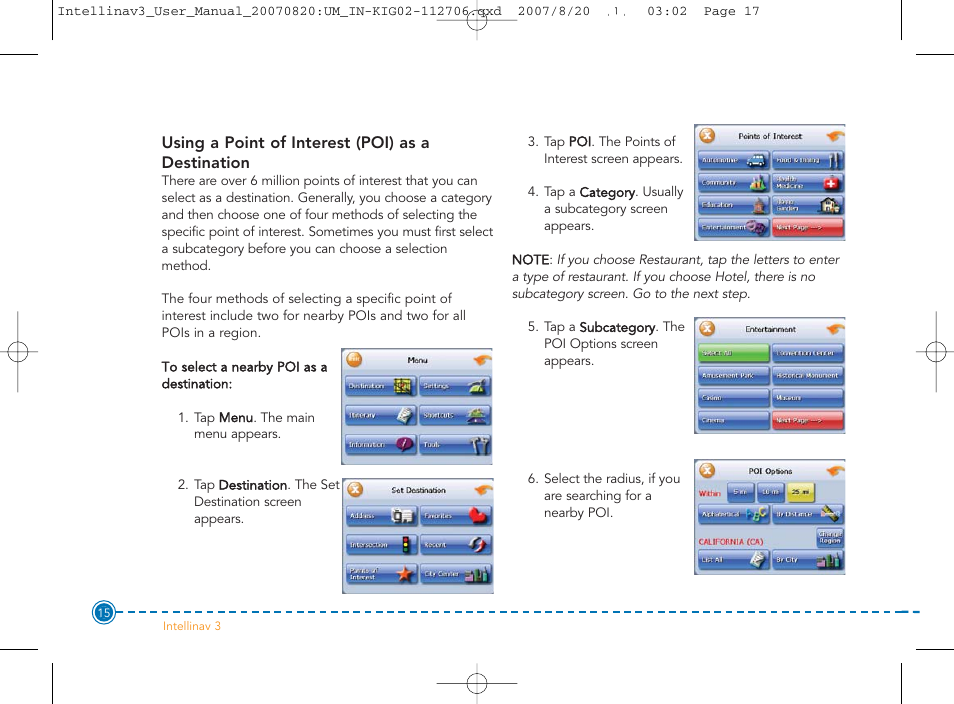 Intellinav 3 User Manual | Page 16 / 60