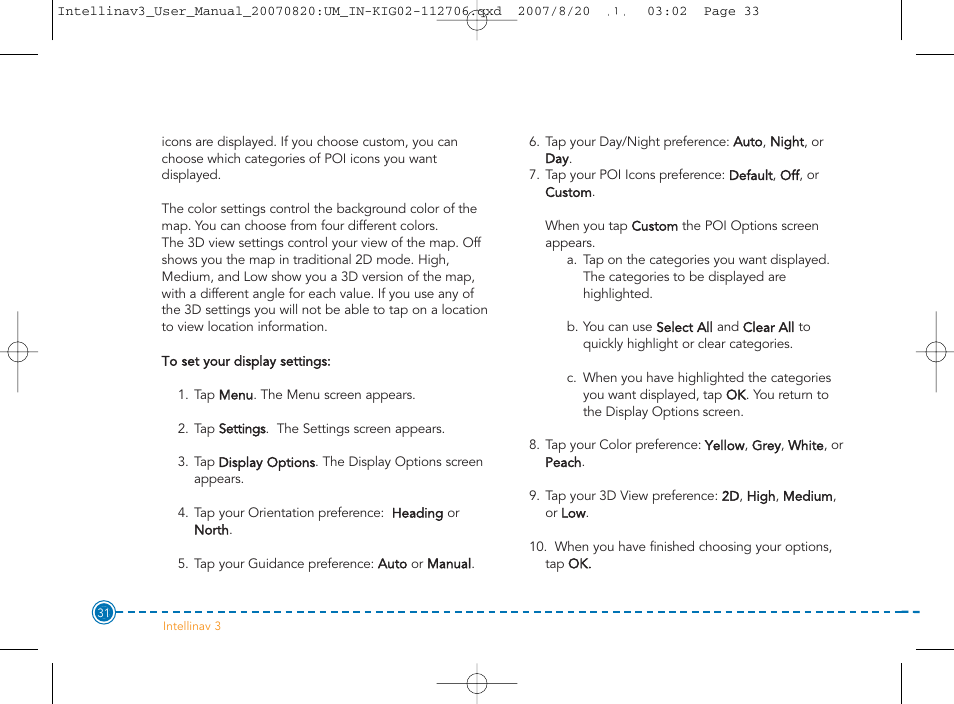 Intellinav 3 User Manual | Page 32 / 60