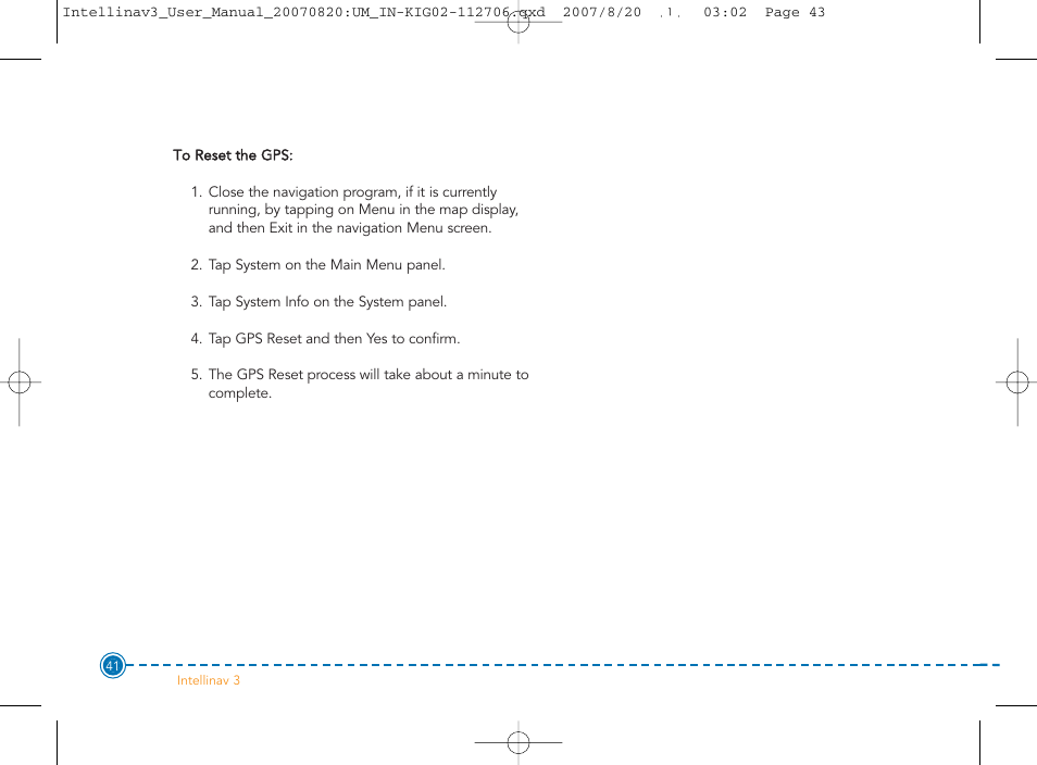 Intellinav 3 User Manual | Page 42 / 60