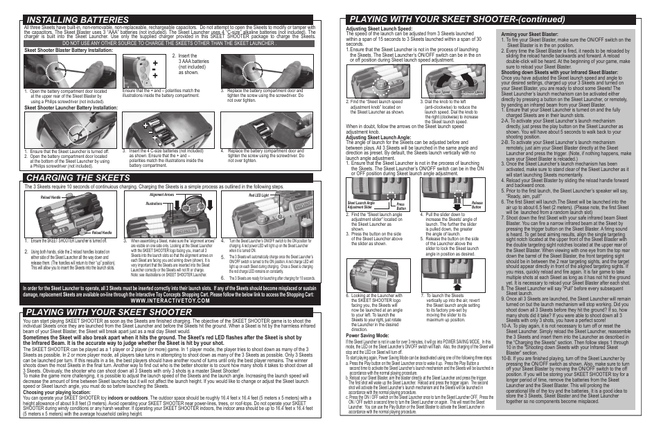 Interactive Toy Concepts Skeet Shooter User Manual | Page 2 / 2