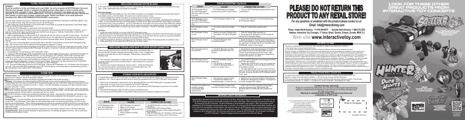 Proof of purchase | Interactive Toy Concepts WiFli AC powered User Manual | Page 2 / 2
