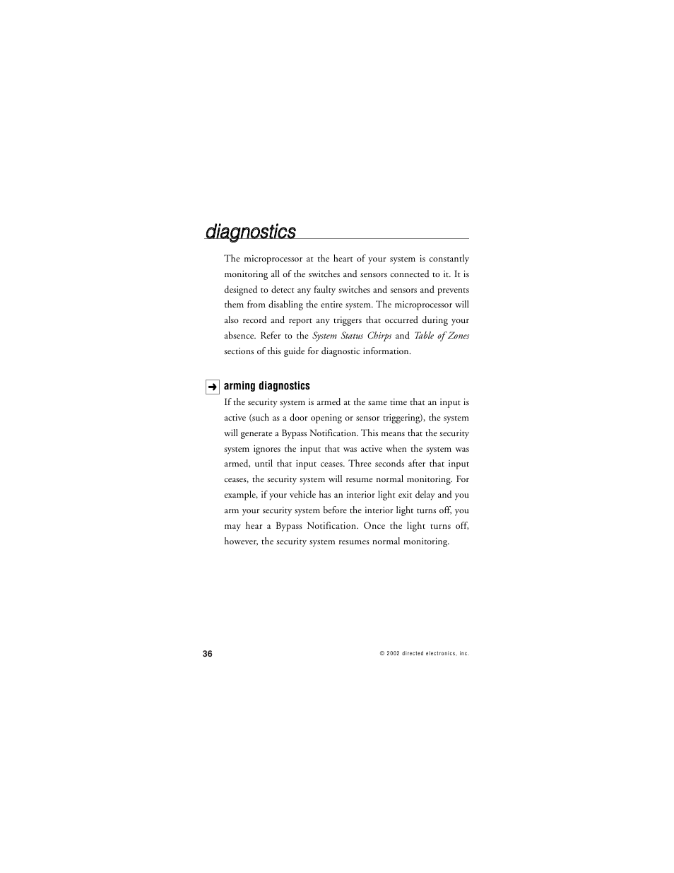 Ddiia ag gn no ossttiic css | CLIFFORD RSIII User Manual | Page 39 / 53