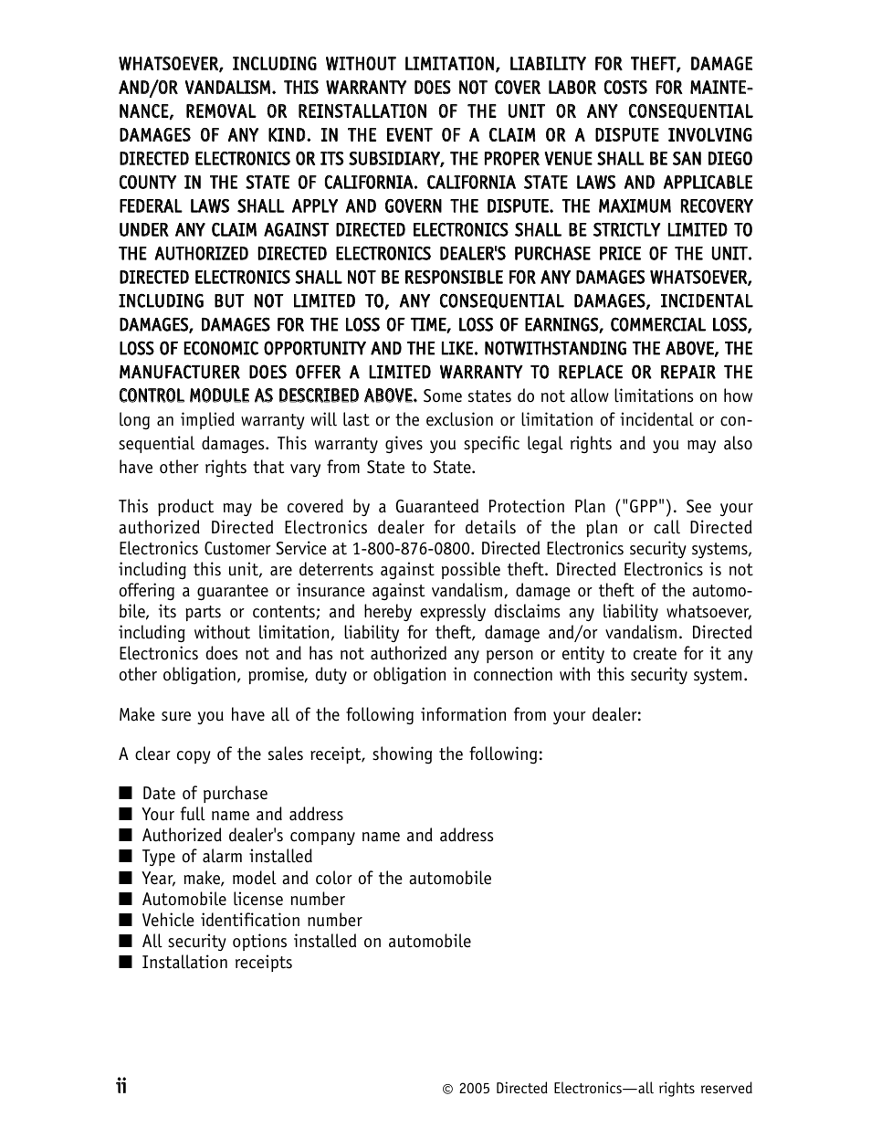 CLIFFORD Model RSX1.5 User Manual | Page 3 / 38