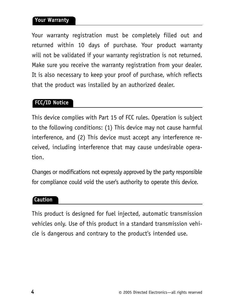 CLIFFORD Model RSX1.5 User Manual | Page 7 / 38