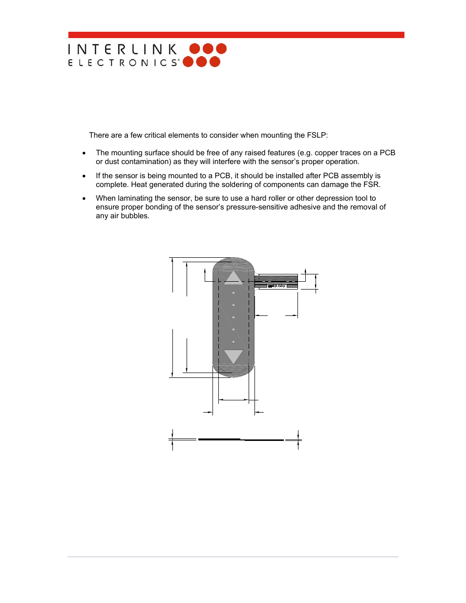 0 mounting and connection, 1 mounting, 2 fslp types | Interlink Electronics FSLP Sensor User Manual | Page 7 / 15