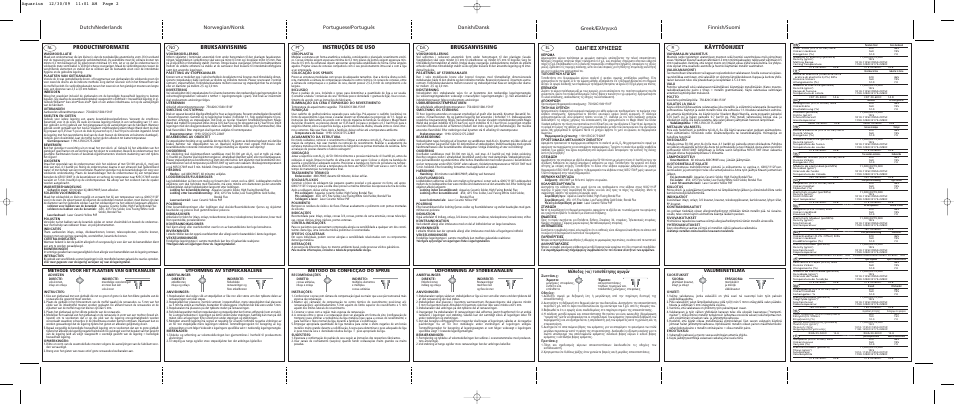 Productinformatie, Bruksanvisning, Instruções de uso | Brugsanvisning, Greek, Käyttöohjeet, Π∂™ ãƒ∏™eø, ª¤ıô‰ô˜ (-ôè) ùôôı¤ùëûë˜ ·áˆáòó, Valumenetelmä, Udformning af støbekanalen | Ivoclar Vivadent Aquarius User Manual | Page 2 / 2