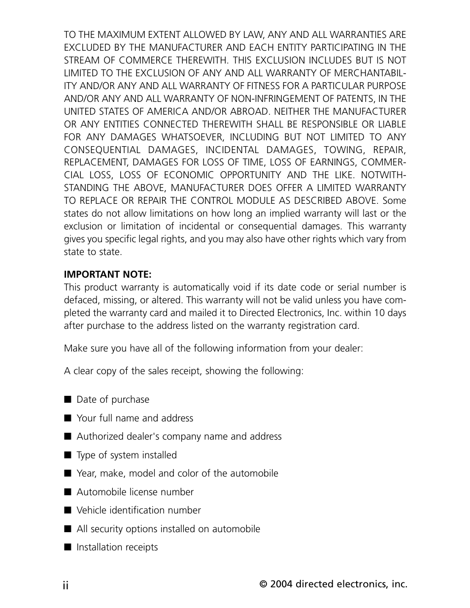 CLIFFORD cx-427 User Manual | Page 4 / 18