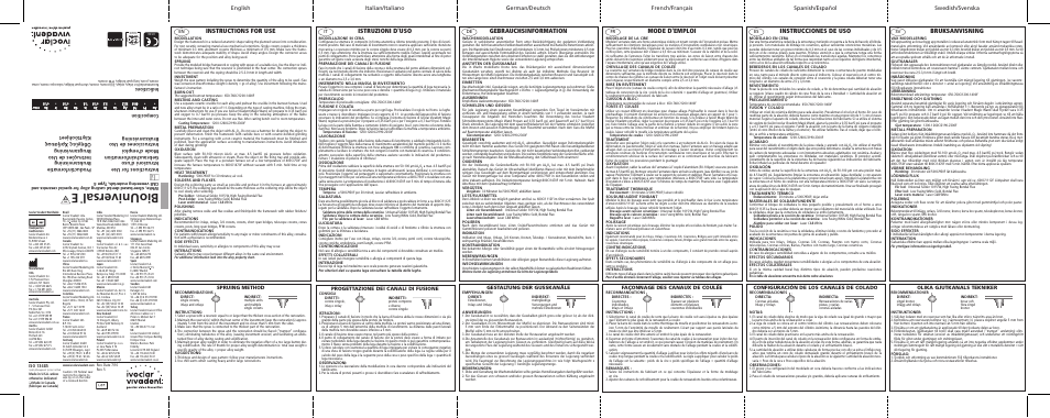 Ivoclar Vivadent BioUniversal E User Manual | 2 pages