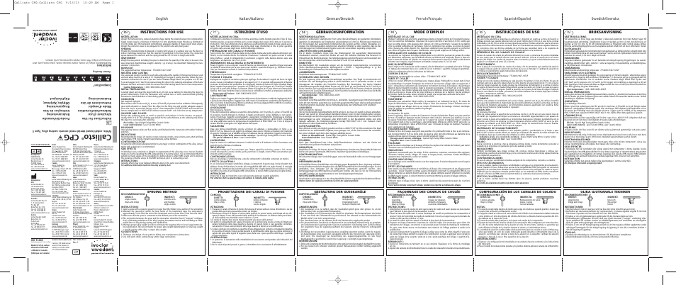 Ivoclar Vivadent Callisto CPG User Manual | 2 pages