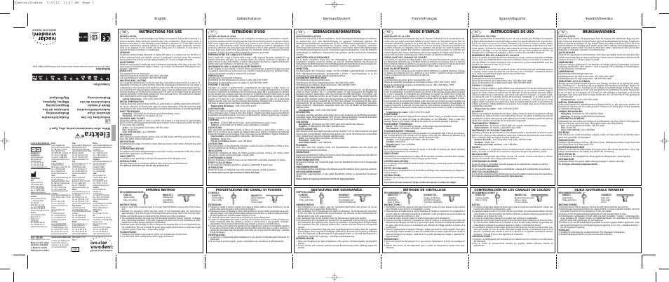 Ivoclar Vivadent Elektra User Manual | 2 pages