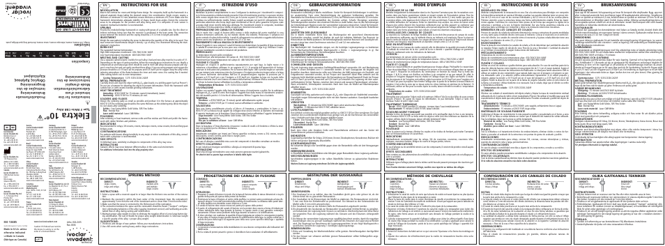 Ivoclar Vivadent Elektra 10 User Manual | 2 pages