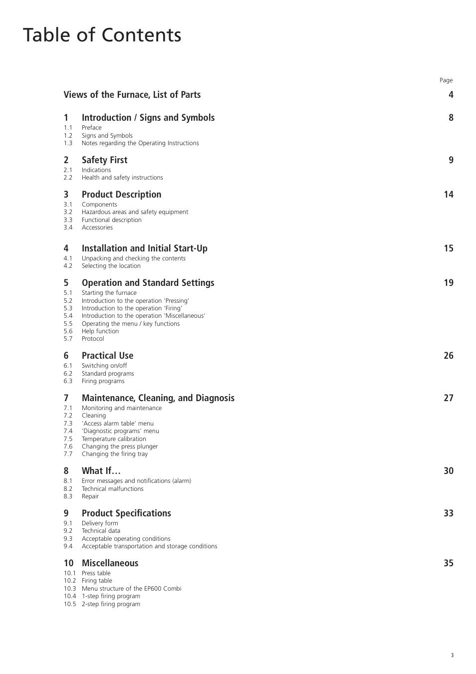 Ivoclar Vivadent EP 600 Combi User Manual | Page 3 / 40