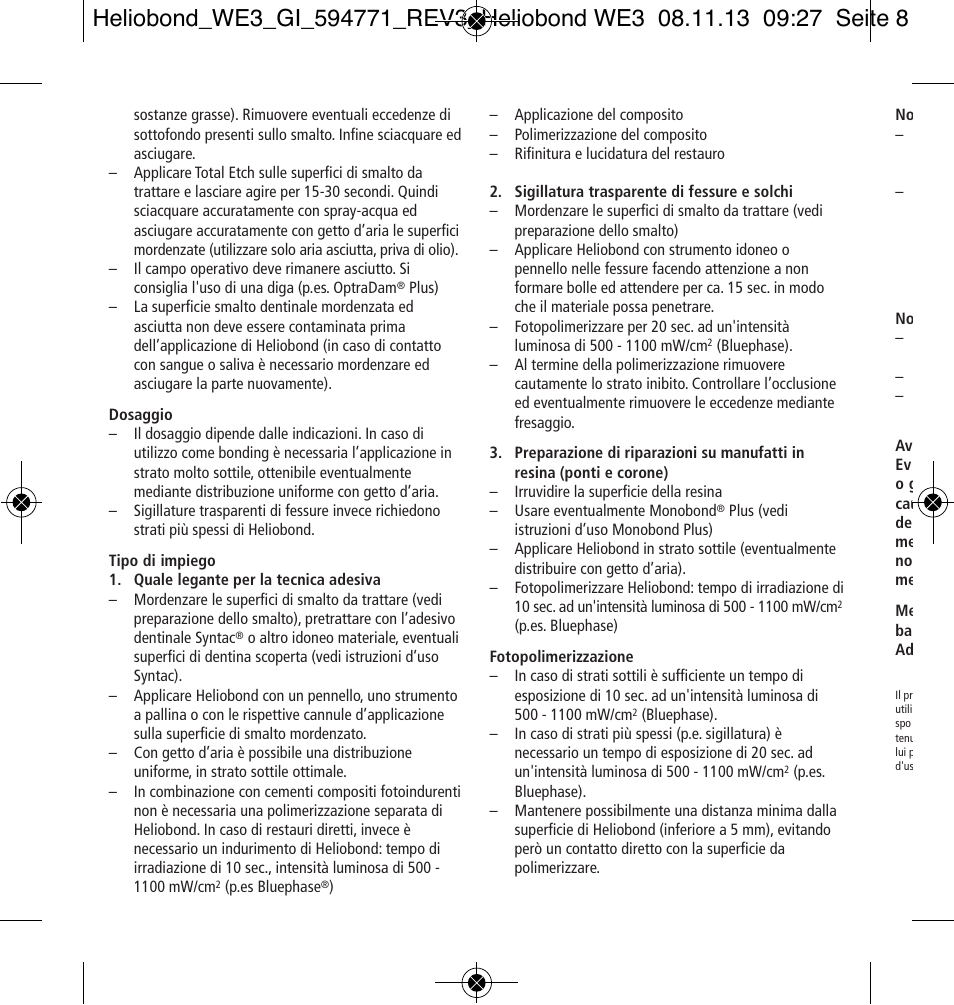 Ivoclar Vivadent Heliobond User Manual | Page 8 / 36