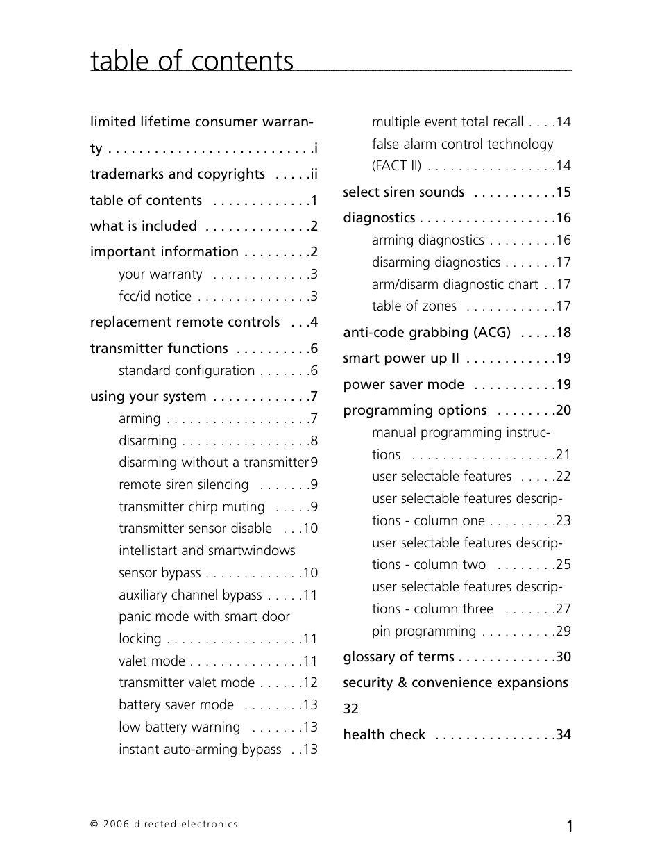CLIFFORD Arrow 5.1 User Manual | Page 4 / 38