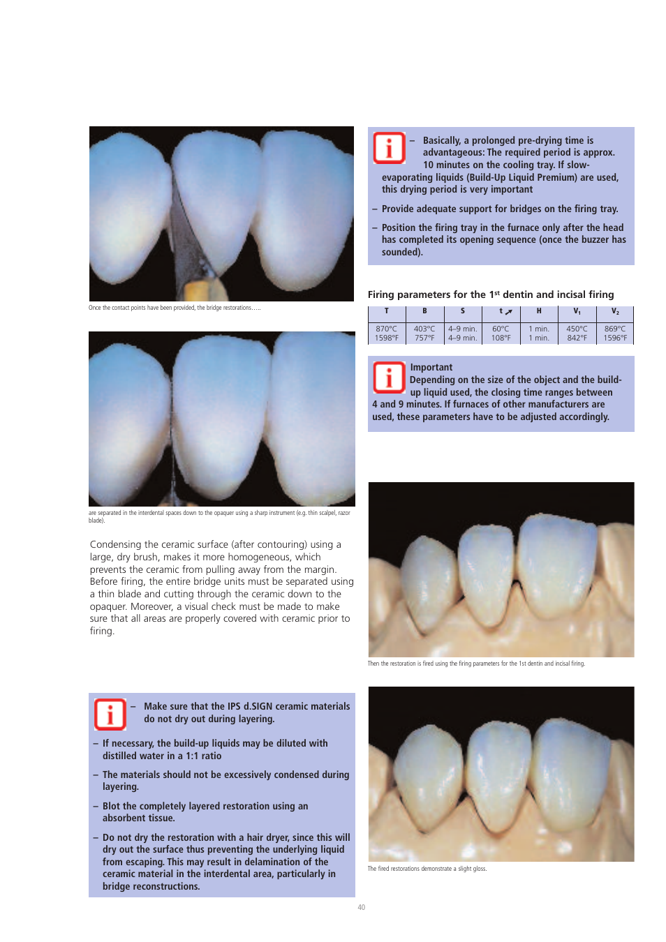 Ivoclar Vivadent IPS d.SIGN User Manual | Page 40 / 68