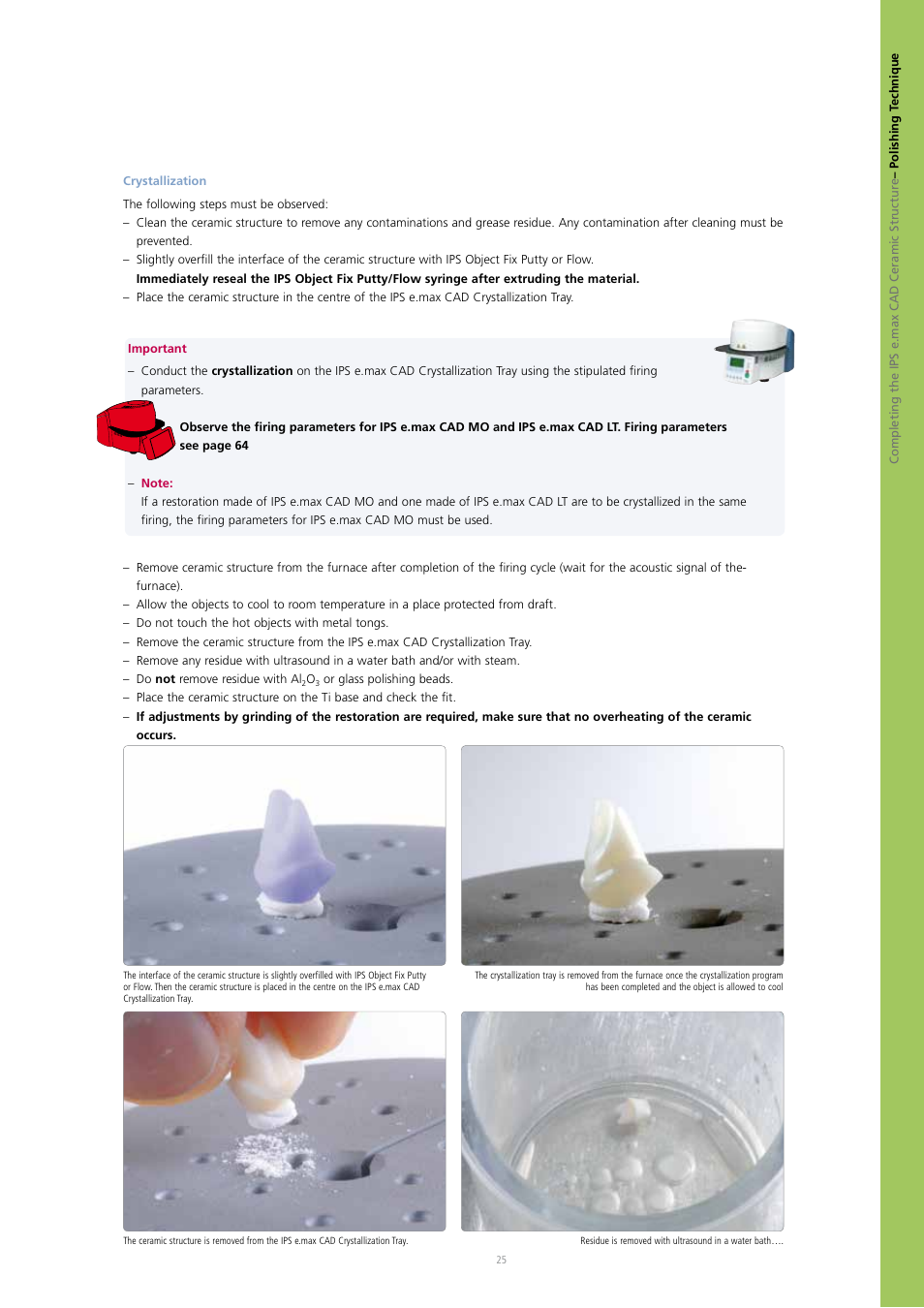 Ivoclar Vivadent IPS e.max CAD Abutment Solutions User Manual | Page 25 / 66