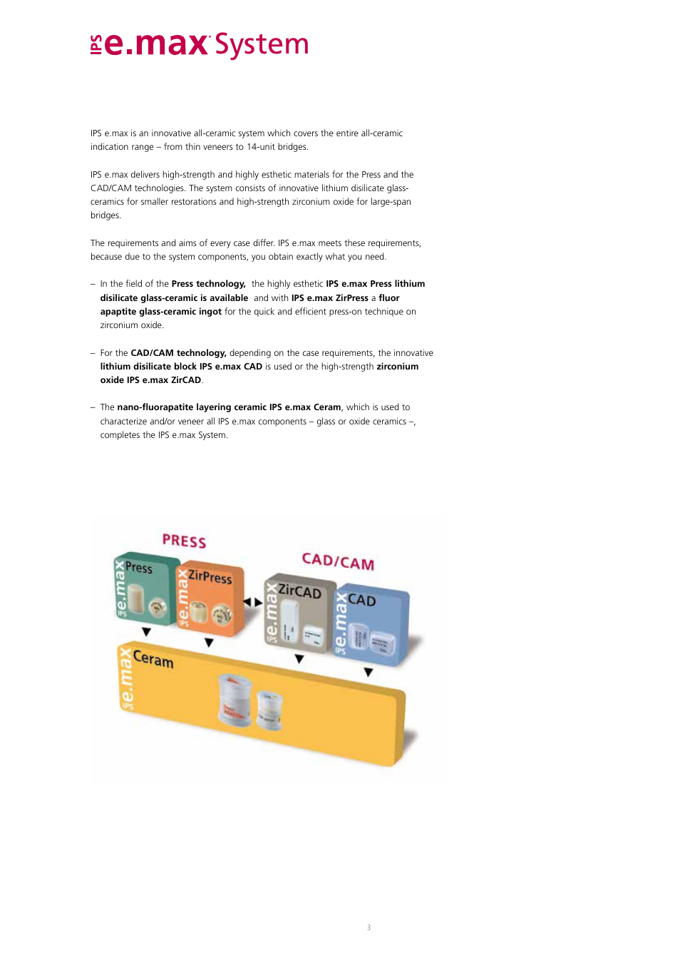 System | Ivoclar Vivadent IPS e.max CAD Abutment Solutions User Manual | Page 3 / 66