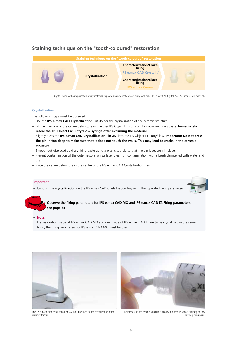 Ivoclar Vivadent IPS e.max CAD Abutment Solutions User Manual | Page 34 / 66