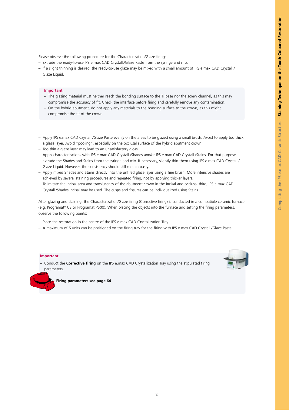 Ivoclar Vivadent IPS e.max CAD Abutment Solutions User Manual | Page 37 / 66