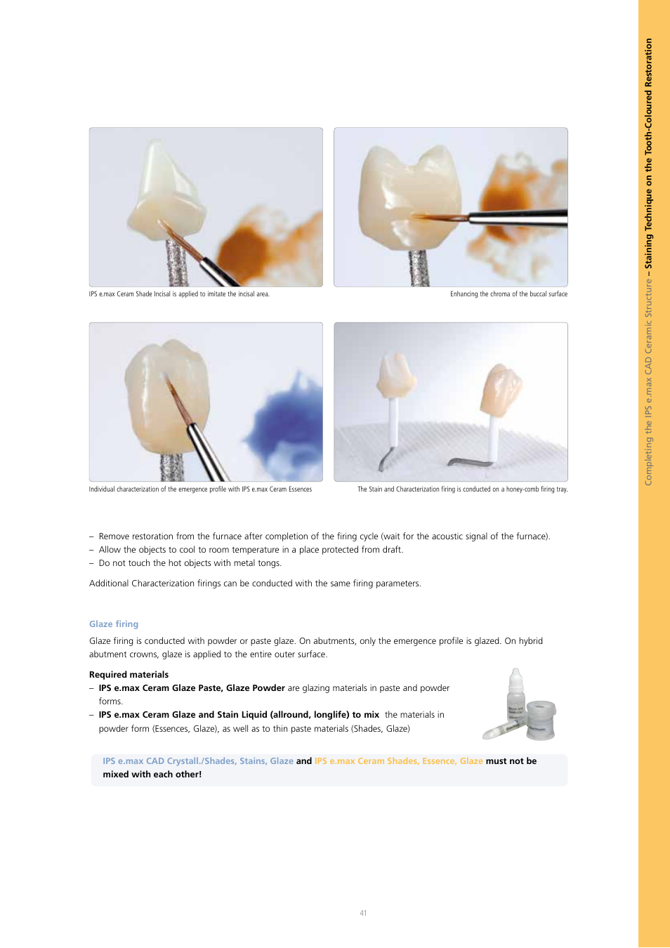 Ivoclar Vivadent IPS e.max CAD Abutment Solutions User Manual | Page 41 / 66