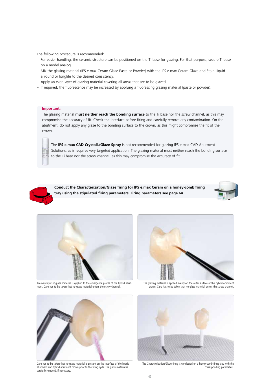 Ivoclar Vivadent IPS e.max CAD Abutment Solutions User Manual | Page 42 / 66