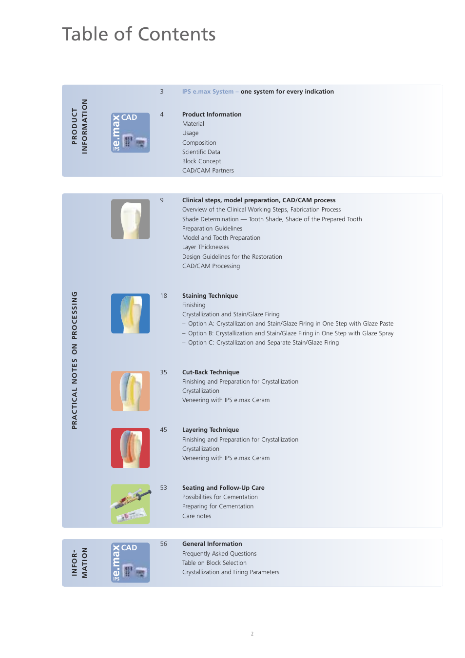 Ivoclar Vivadent IPS e.max CAD Labside User Manual | Page 2 / 68