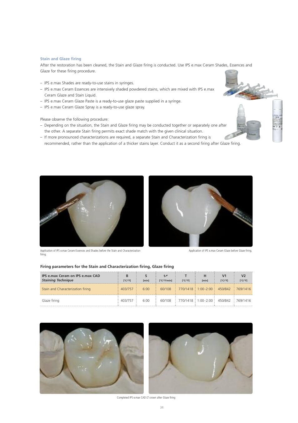 Ivoclar Vivadent IPS e.max CAD Labside User Manual | Page 34 / 68