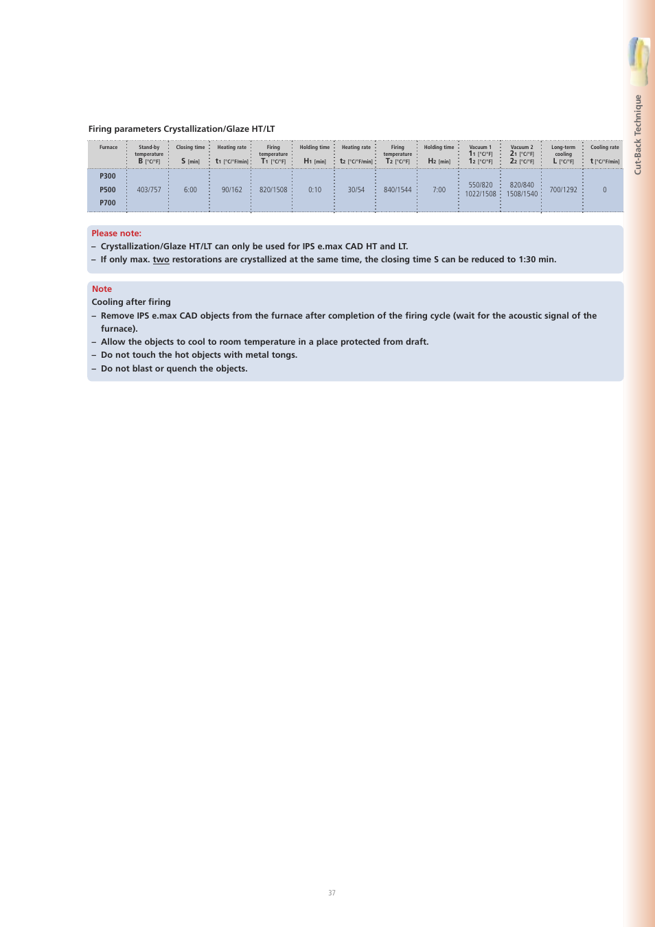 Ivoclar Vivadent IPS e.max CAD Labside User Manual | Page 37 / 68