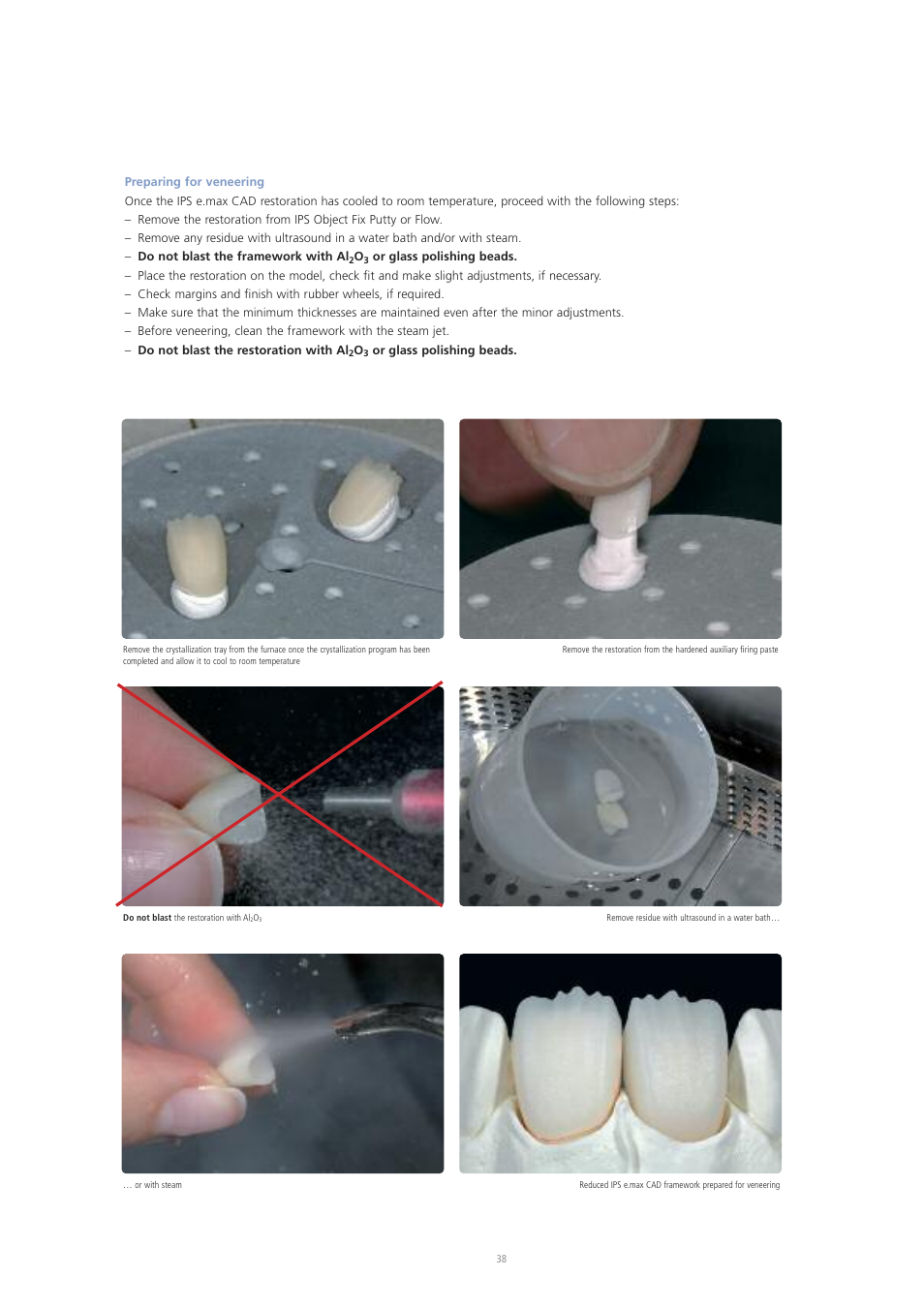 Ivoclar Vivadent IPS e.max CAD Labside User Manual | Page 38 / 68