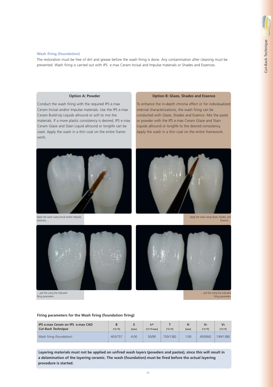Ivoclar Vivadent IPS e.max CAD Labside User Manual | Page 41 / 68
