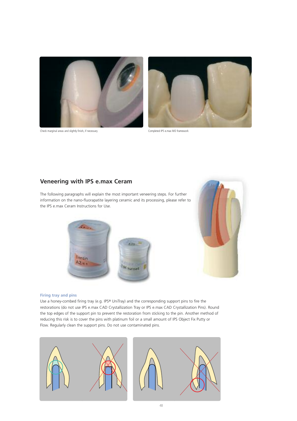 Veneering with ips e.max ceram | Ivoclar Vivadent IPS e.max CAD Labside User Manual | Page 48 / 68