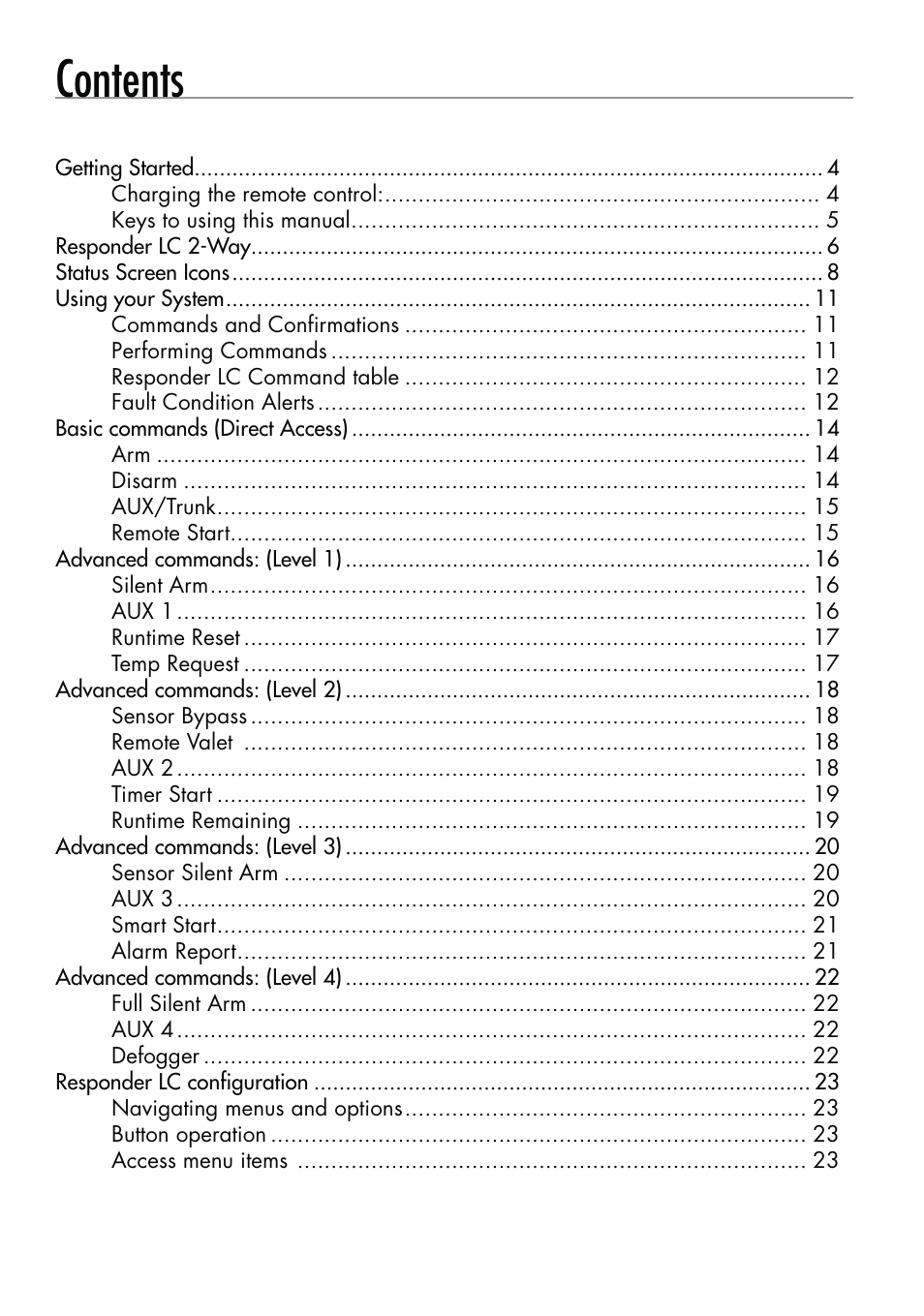 CLIFFORD Responder LC 570.4X User Manual | Page 4 / 63
