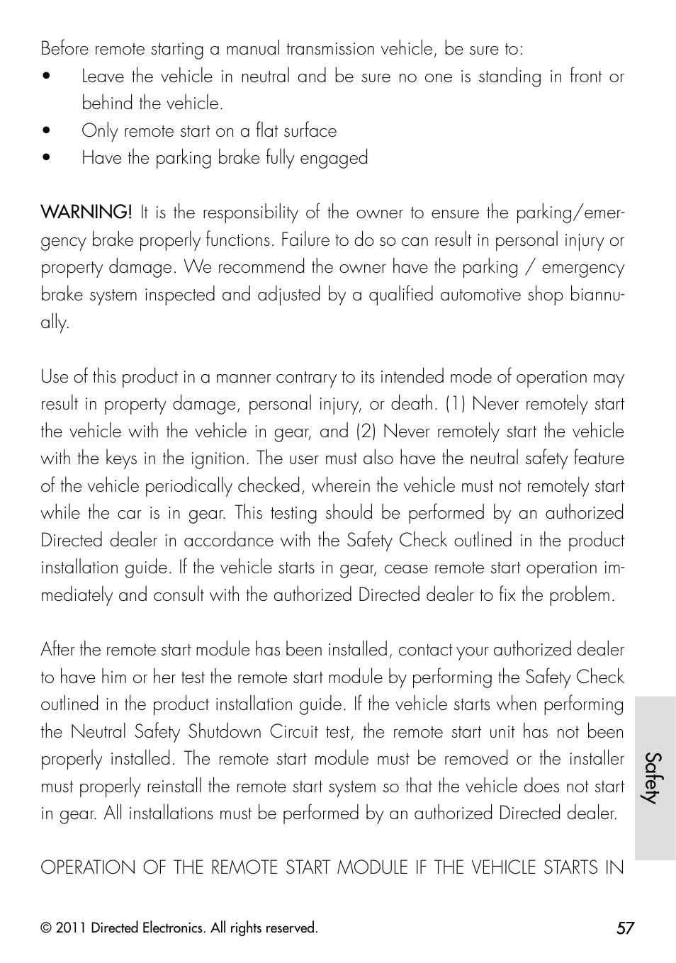 Safety | CLIFFORD Responder LC 570.4X User Manual | Page 60 / 63