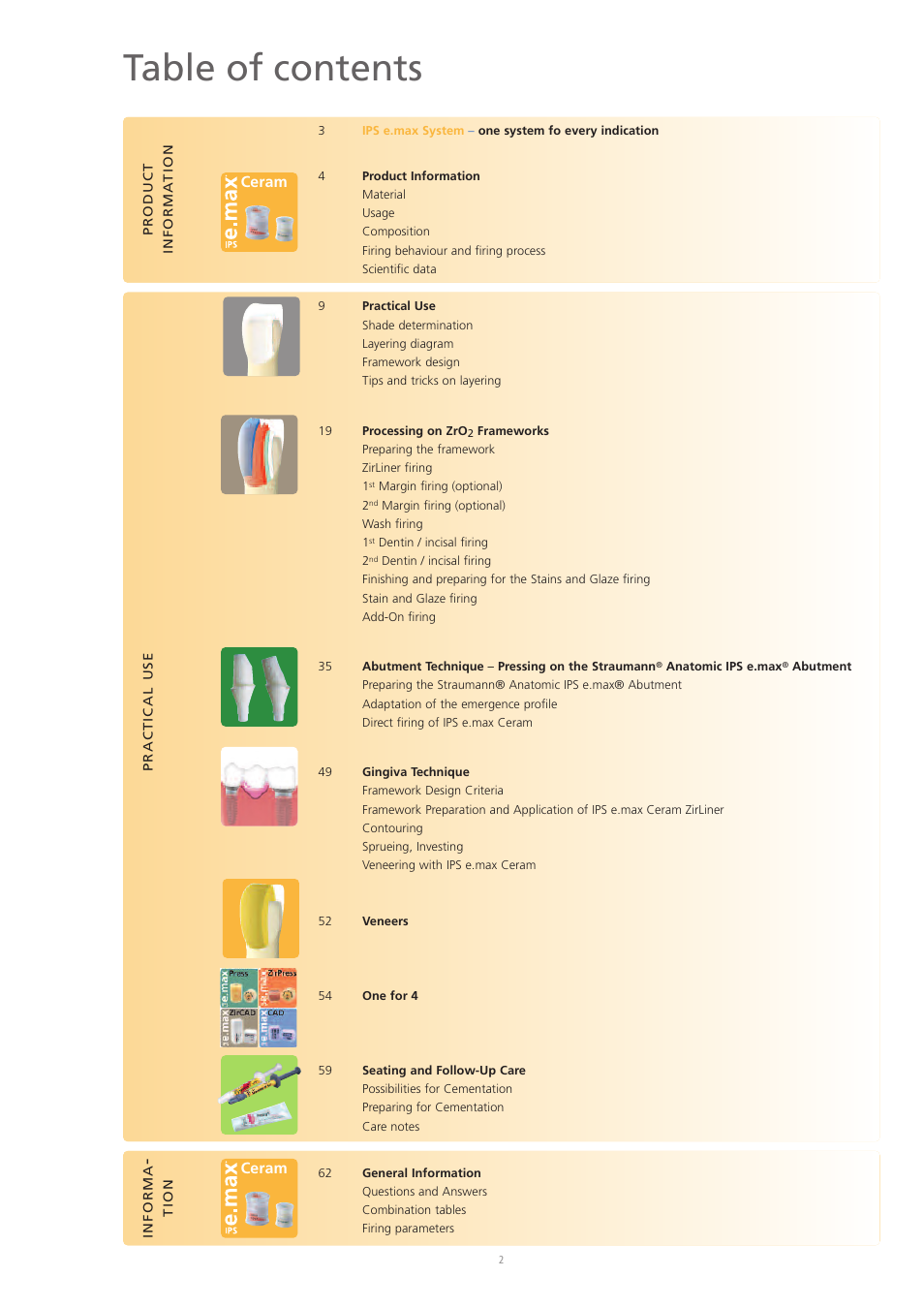 Ivoclar Vivadent IPS e.max Ceram User Manual | Page 2 / 72