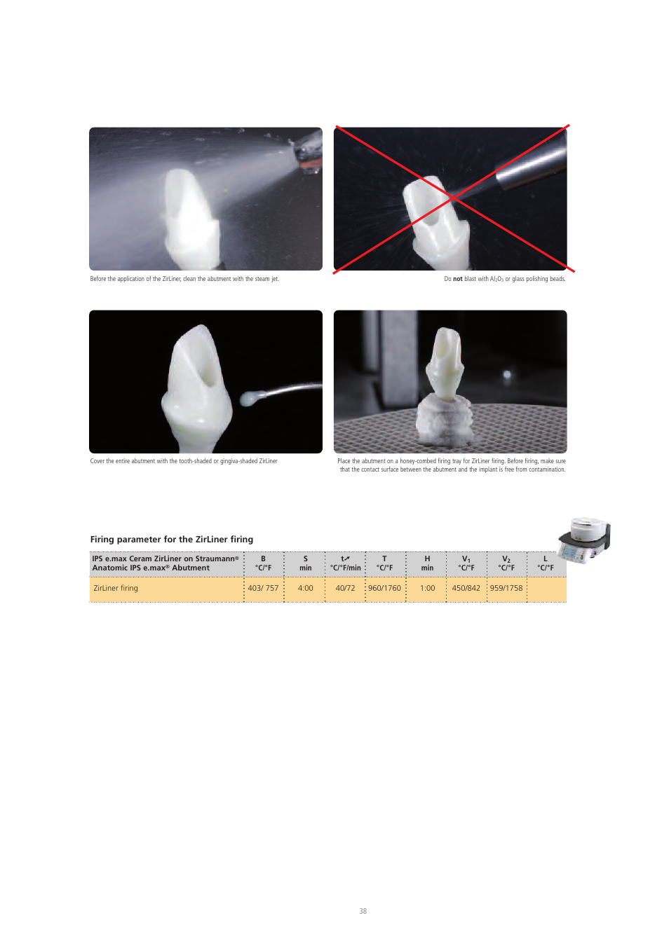 Ivoclar Vivadent IPS e.max Ceram User Manual | Page 38 / 72