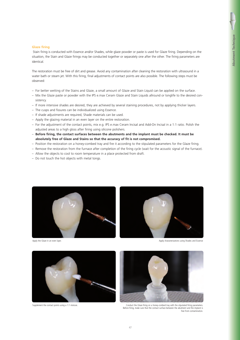 Ivoclar Vivadent IPS e.max Ceram User Manual | Page 47 / 72