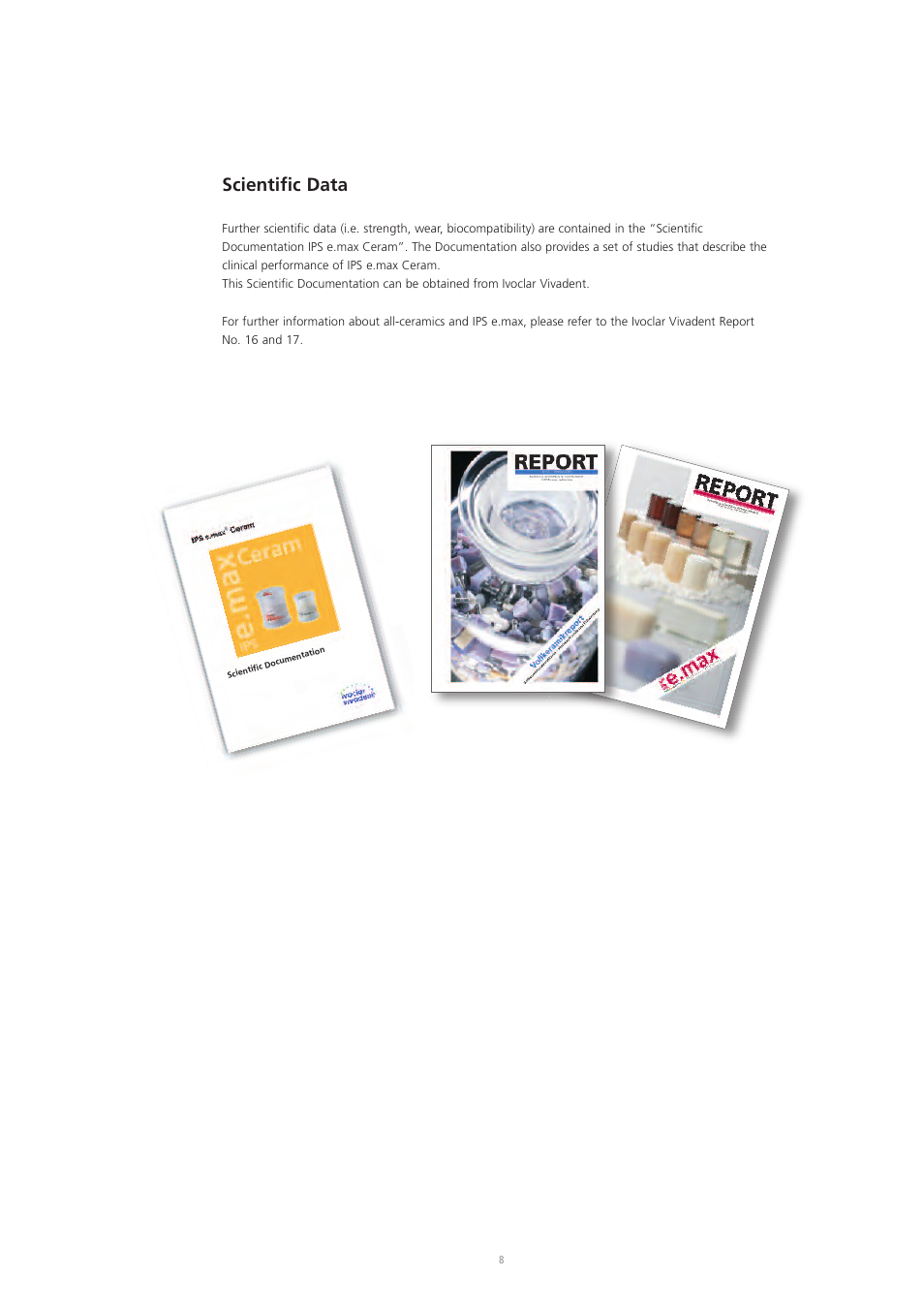 Scientific data | Ivoclar Vivadent IPS e.max Ceram User Manual | Page 8 / 72