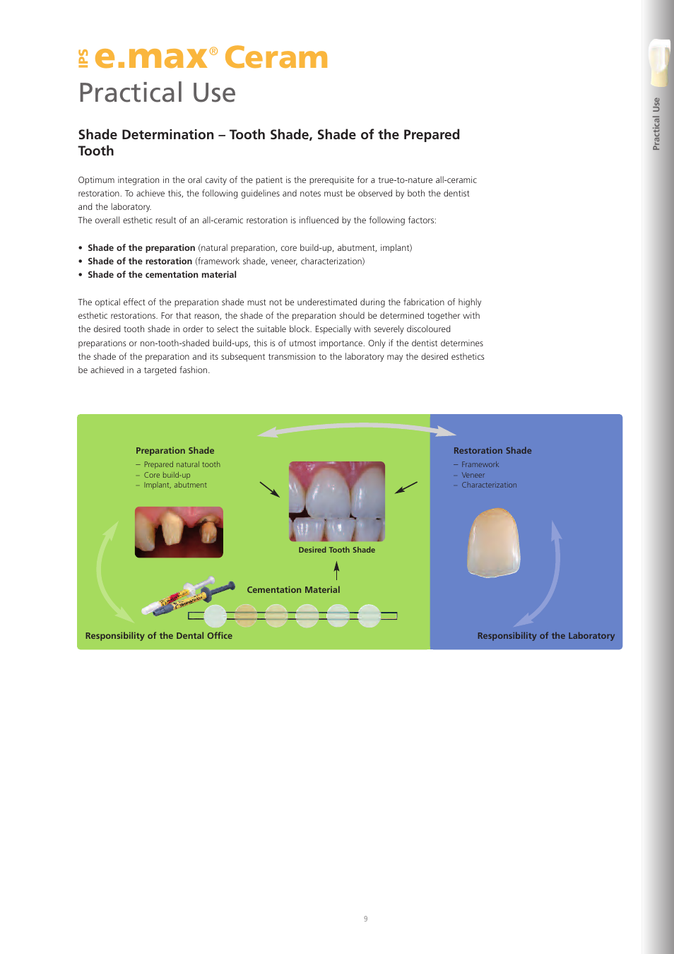 E.max, Ceram, Practical use | Ivoclar Vivadent IPS e.max Ceram User Manual | Page 9 / 72