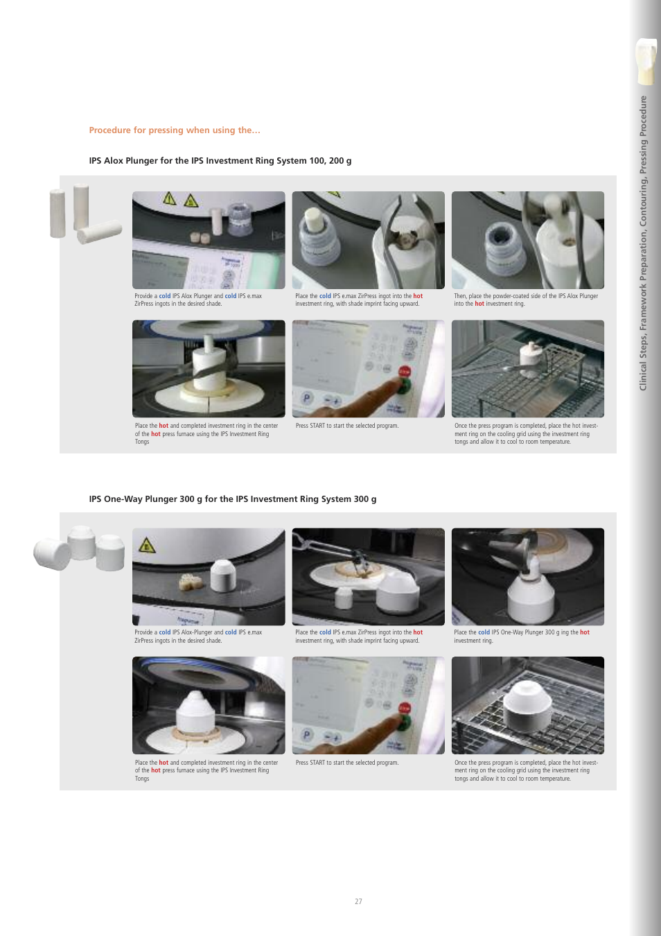 Ivoclar Vivadent IPS e.max ZirPress User Manual | Page 27 / 76