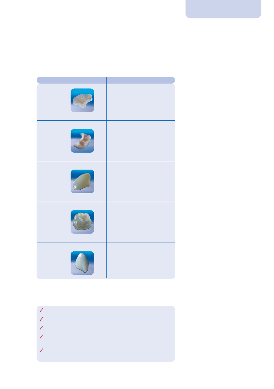 For all single tooth indications, Indications | Ivoclar Vivadent IPS Empress Esthetic Clinical User Manual | Page 5 / 28